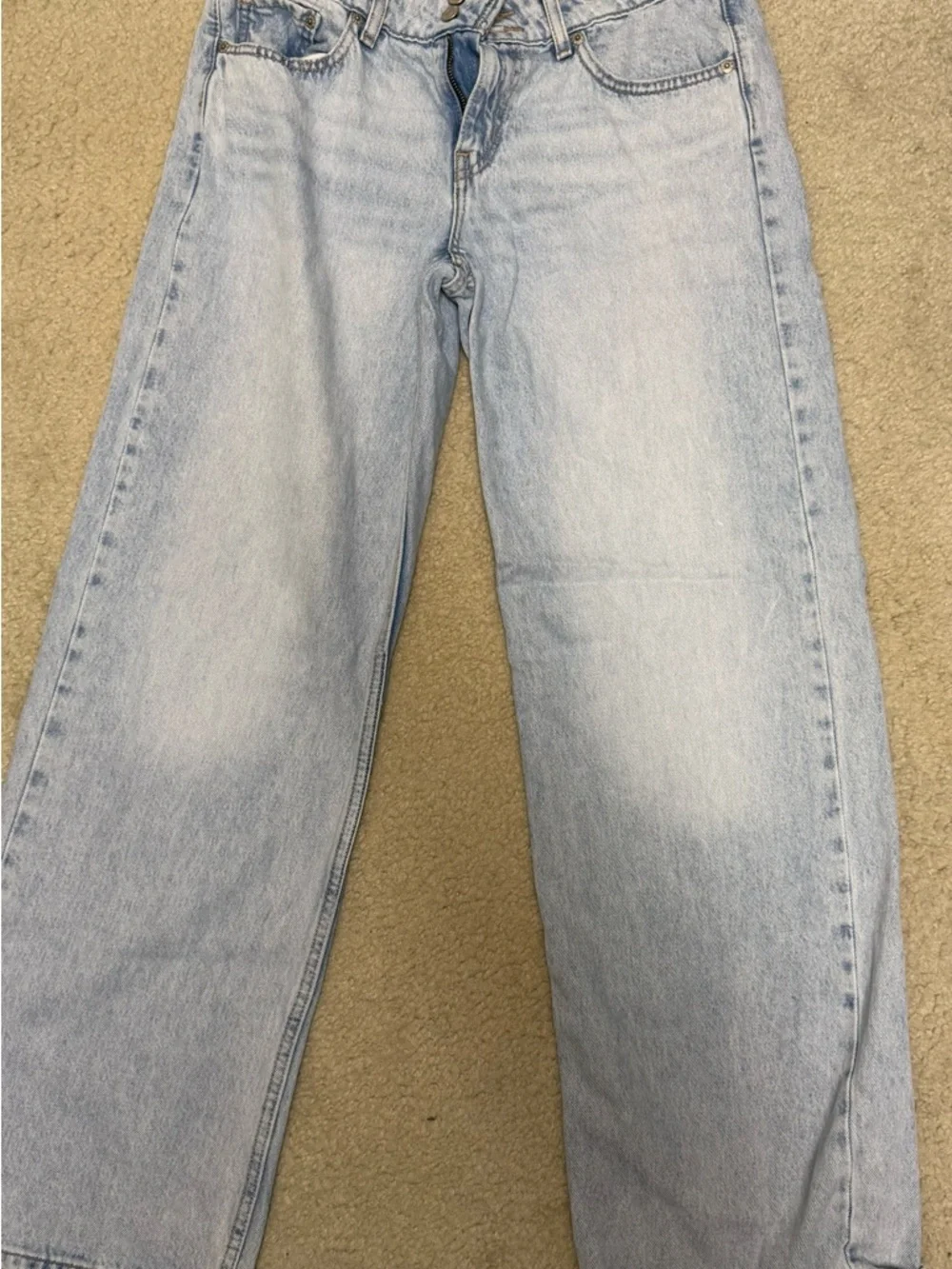 Levi's Superlow Light Blue Wide Leg Jeans - Picture 4 of 6